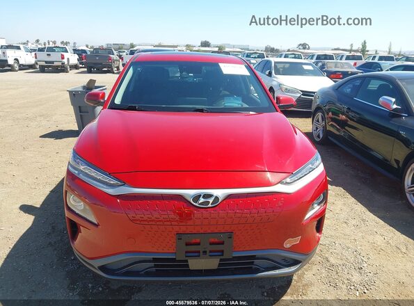 KM8K53AG9LU063288 2020 HYUNDAI KONA ELECTRIC Red Instrument cluster view