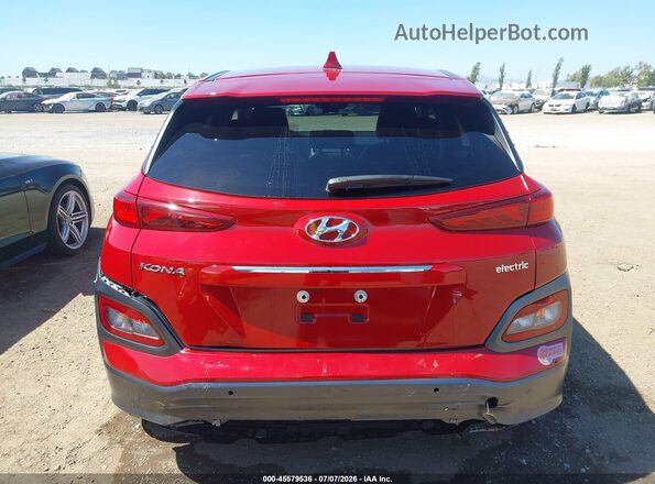 KM8K53AG9LU063288 2020 HYUNDAI KONA ELECTRIC Red 