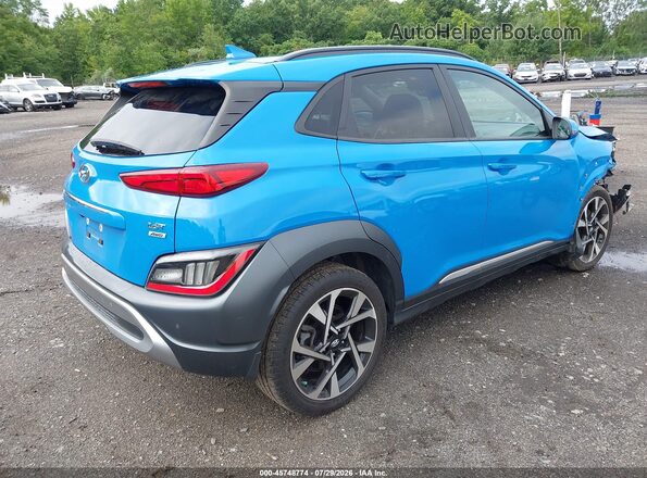 KM8K5CA30NU861713 2022 HYUNDAI KONA Dark Blue Tył prawy