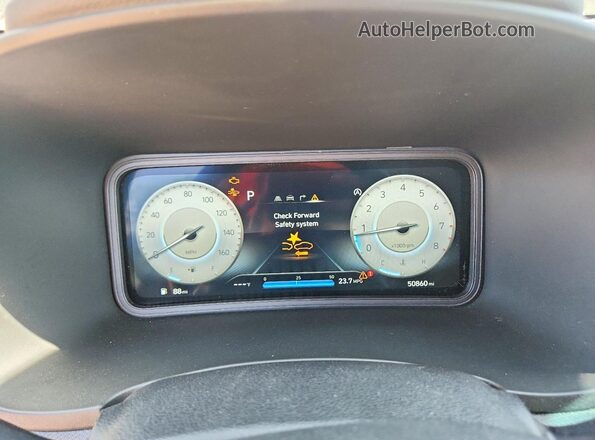 KM8K5CA33PU048644 2023 HYUNDAI KONA Black Vista del cuadro de instrumentos