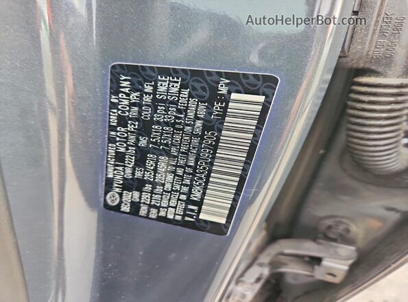 KM8K5CA35PU997905 2023 HYUNDAI KONA Silver Widok wnętrza 360 stopni