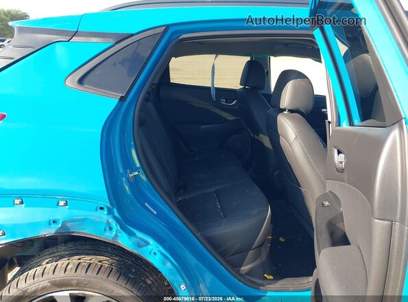 KM8K5CA38NU796206 2022 HYUNDAI KONA Light Blue Widok naklejki z numerem VIN