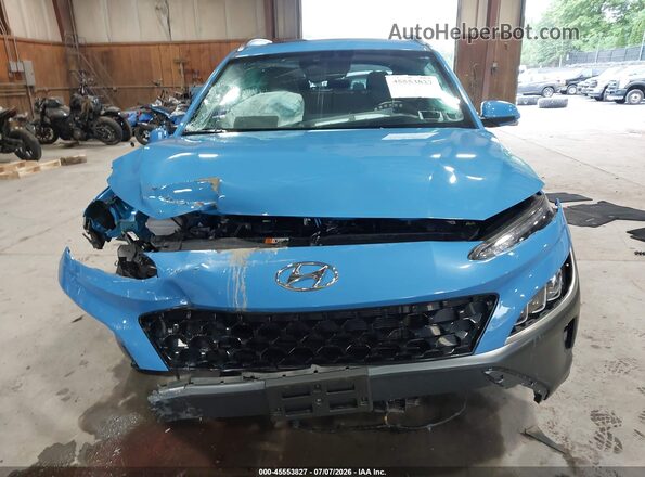 KM8K5CA38PU953798 2023 HYUNDAI KONA Light Blue Սալոնի հետևի տեսք