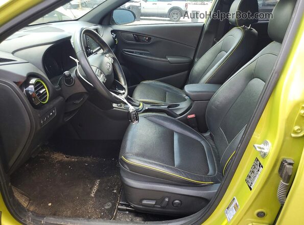 KM8K5CA50LU463738 2020 HYUNDAI KONA Green Front interior view