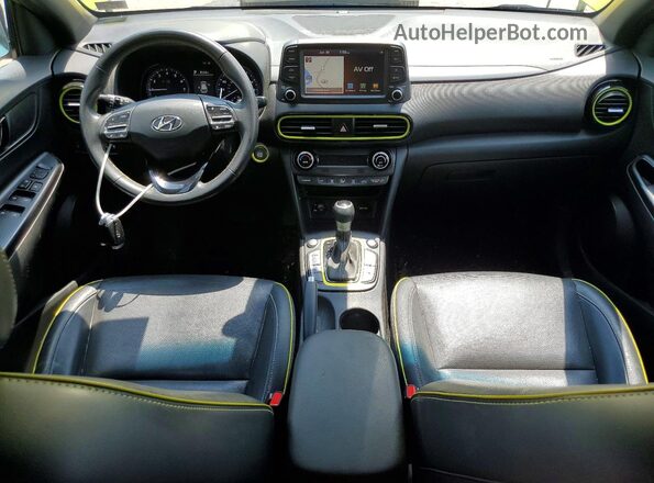 KM8K5CA50LU463738 2020 HYUNDAI KONA Green Dashboard view