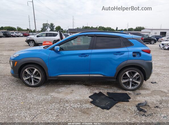 KM8K5CA51LU548538 2020 HYUNDAI KONA Blue Widok wnętrza 360 stopni