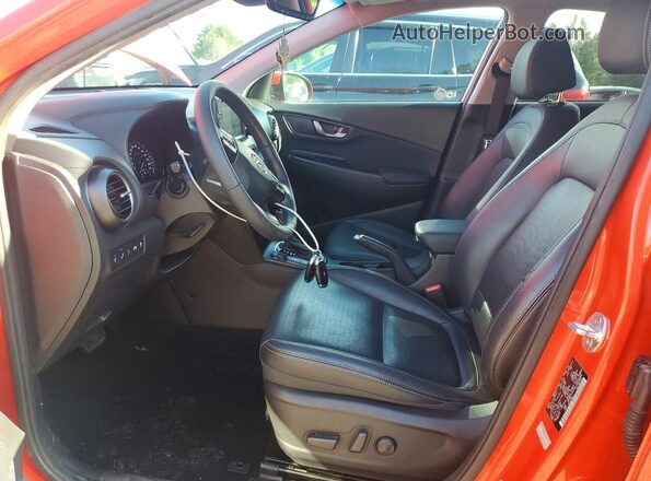 KM8K5CA54LU459899 2020 HYUNDAI KONA Orange Widok wnętrza z przodu