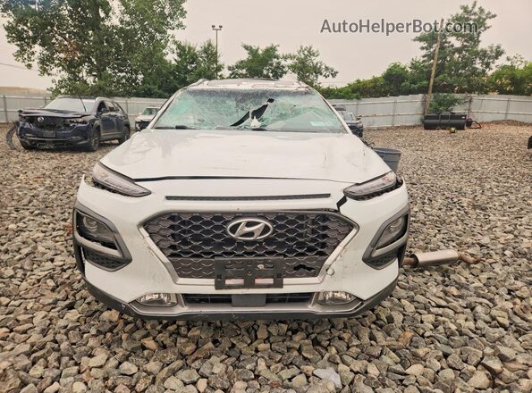 KM8K5CA55MU602067 2021 HYUNDAI KONA White წინა ხედი
