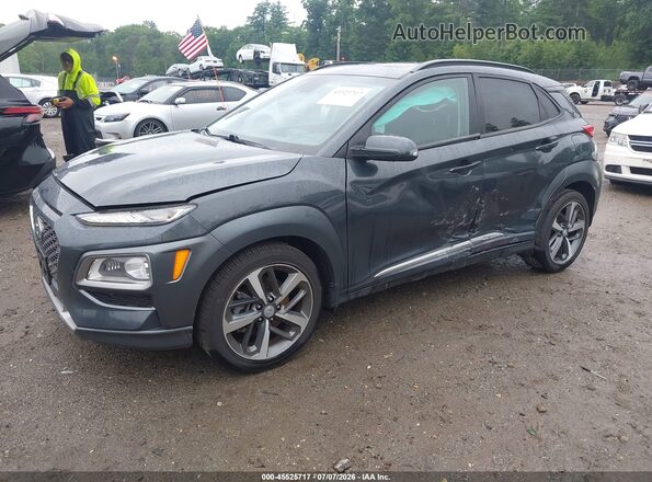 KM8K5CA55MU678842 2021 HYUNDAI KONA Gray Передня ліва чверть
