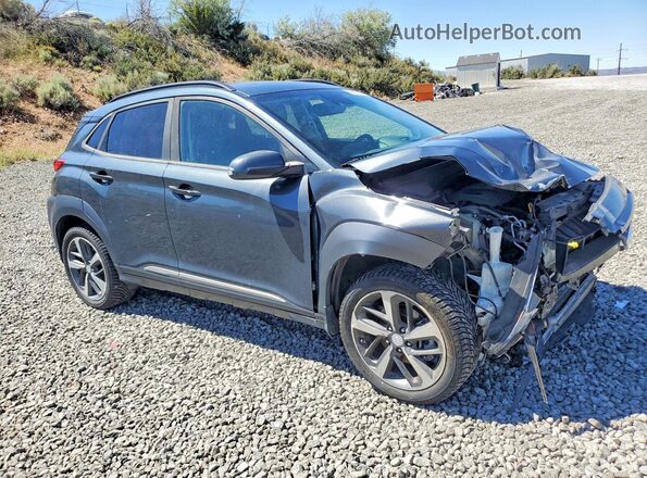 KM8K5CA56JU089939 2018 HYUNDAI KONA Charcoal Delantero derecho