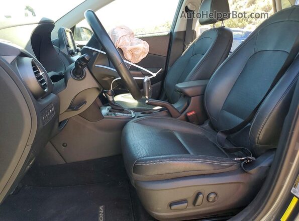 KM8K5CA56JU089939 2018 HYUNDAI KONA Charcoal Vista interior delantera