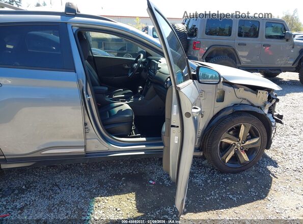 KM8K5CA58KU377611 2019 HYUNDAI KONA Gray Widok wnętrza z przodu