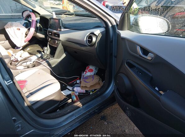 KM8K5CA59MU604128 2021 HYUNDAI KONA Gray Widok wnętrza z przodu
