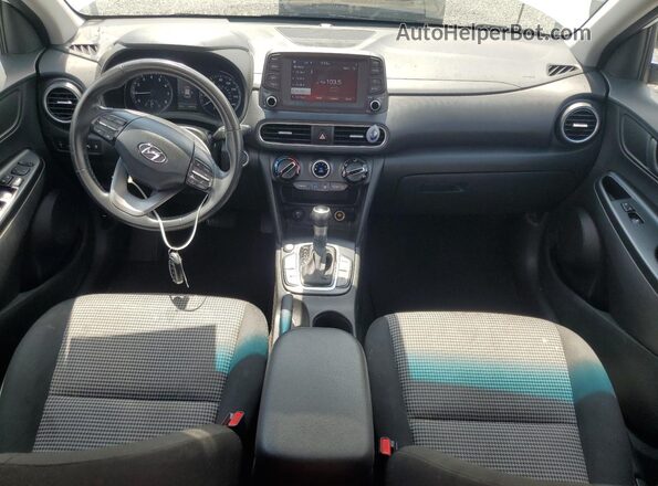 KM8K62AA0MU736005 2021 HYUNDAI KONA White Dashboard view