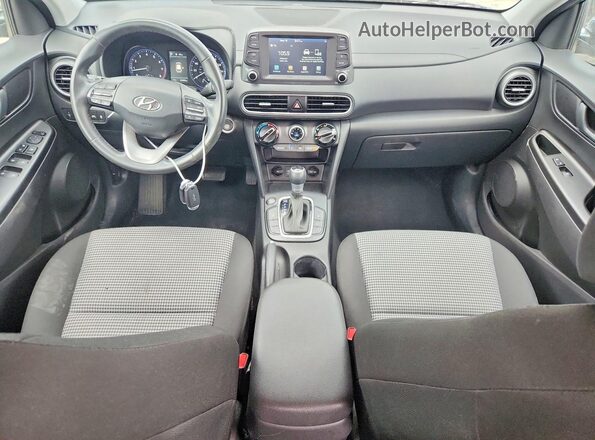 KM8K62AA1MU653294 2021 HYUNDAI KONA Charcoal Առջևի վահանակի տեսք