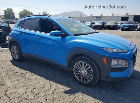 KM8K62AA2KU246484 2019 HYUNDAI KONA Blue Front right