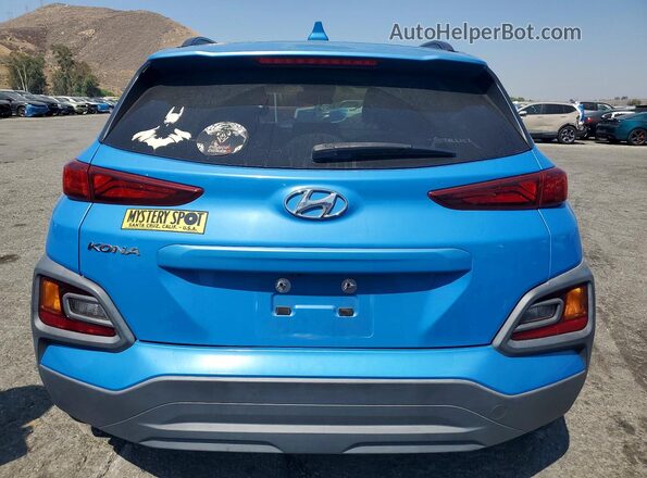 KM8K62AA2KU246484 2019 HYUNDAI KONA Blue Rear view