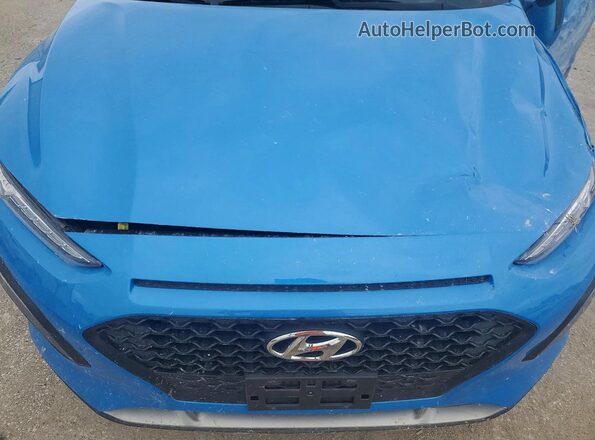 KM8K62AA3MU625657 2021 HYUNDAI KONA Blue Սալոնի հետևի տեսք