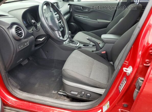 KM8K62AA5KU354629 2019 HYUNDAI KONA Burgundy Front interior view