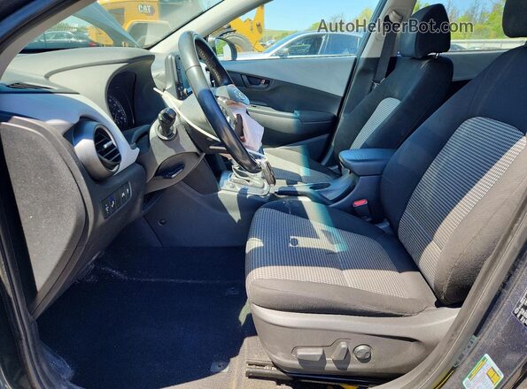 KM8K62AA8JU076369 2018 HYUNDAI KONA Gray Սալոնի դիմացի տեսք