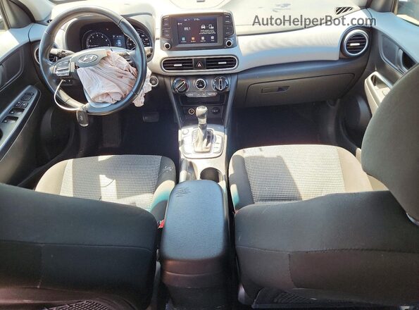 KM8K62AA8JU076369 2018 HYUNDAI KONA Gray Առջևի վահանակի տեսք