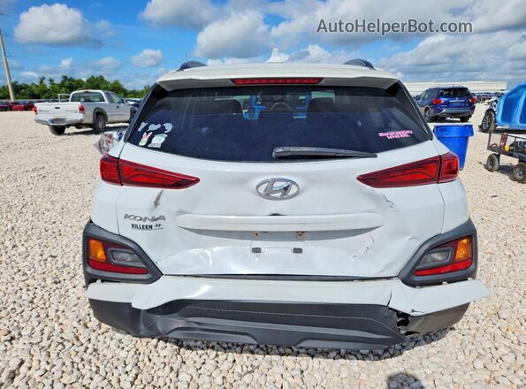 KM8K62AAXMU653990 2021 HYUNDAI KONA White უკანა ხედი