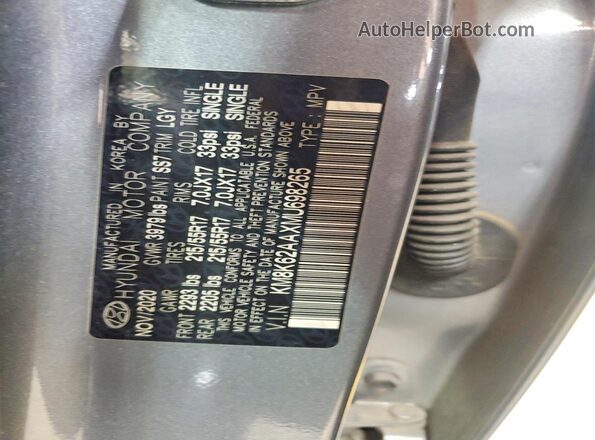 KM8K62AAXMU698265 2021 HYUNDAI KONA Silver Engine compartment view