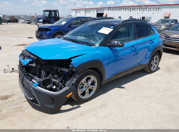 KM8K62AB0PU953793 2023 HYUNDAI KONA Синий Передняя левая четверть
