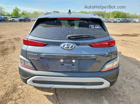 KM8K62AB2NU803861 2022 HYUNDAI KONA Charcoal Widok z tyłu