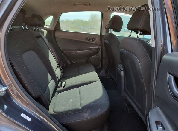 KM8K62AB2NU803861 2022 HYUNDAI KONA Charcoal Widok wnętrza z tyłu