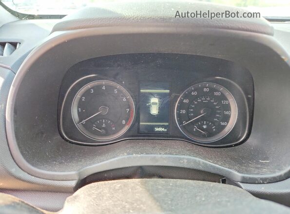 KM8K62AB2NU803861 2022 HYUNDAI KONA Charcoal Widok zestawu wskaźników