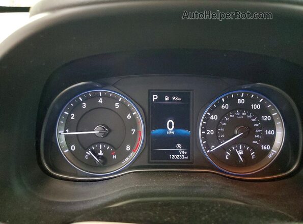 KM8K62AB2PU011373 2023 HYUNDAI KONA White ხელსაწყოთა პანელის ხედი