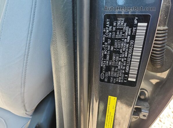 KM8K62AB3NU866290 2022 HYUNDAI KONA Gray Engine compartment view