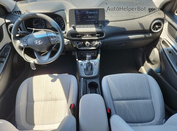 KM8K62AB3NU866290 2022 HYUNDAI KONA Gray Dashboard view