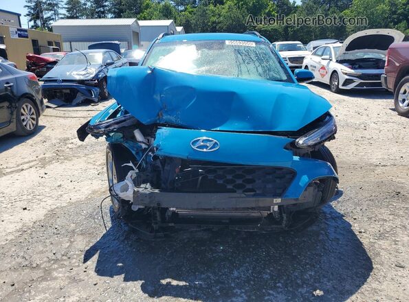 KM8K62AB7PU977878 2023 HYUNDAI KONA Turquoise Widok z przodu