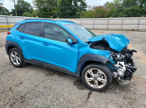 KM8K62ABXPU955907 2023 HYUNDAI KONA Blue Front right