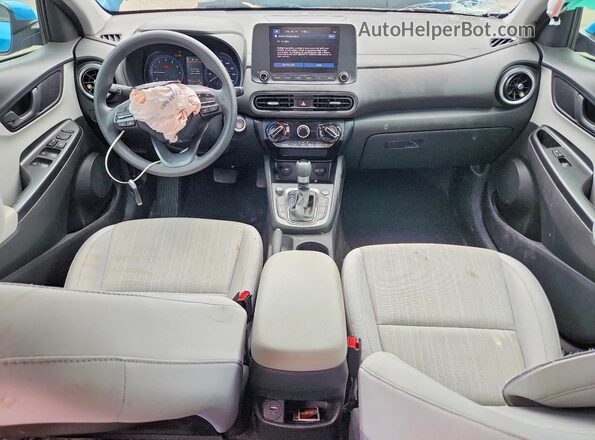 KM8K62ABXPU955907 2023 HYUNDAI KONA Blue Dashboard view