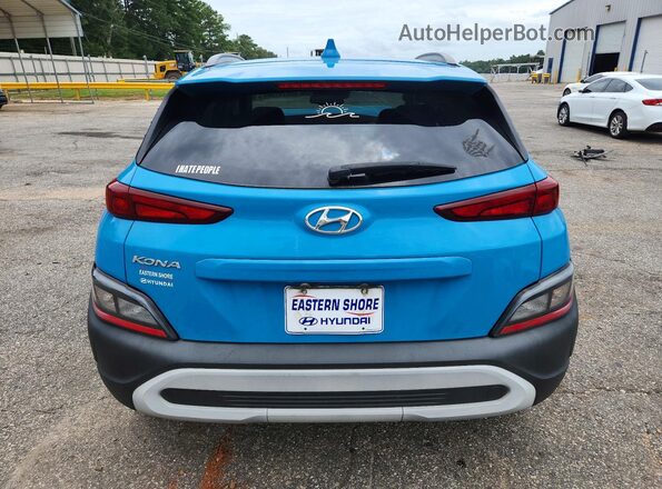KM8K62ABXPU955907 2023 HYUNDAI KONA Blue Rear view