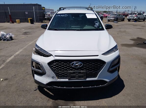 KM8K63A5XMU678722 2021 HYUNDAI KONA Белый Вид щитка приборов