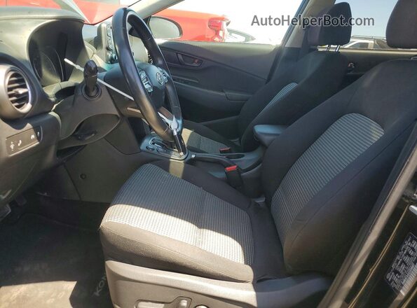 KM8K6CAA1LU539087 2020 HYUNDAI KONA Black Widok wnętrza z przodu
