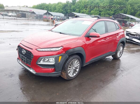 KM8K6CAA2LU503070 2020 HYUNDAI KONA Red Vista tres cuartos delantera izquierda