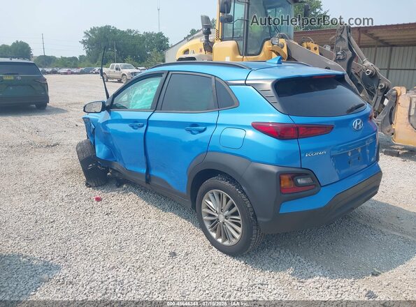 KM8K6CAA3KU257841 2019 HYUNDAI KONA Blue Tył lewy