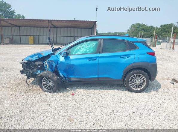 KM8K6CAA3KU257841 2019 HYUNDAI KONA Blue Widok wnętrza 360 stopni