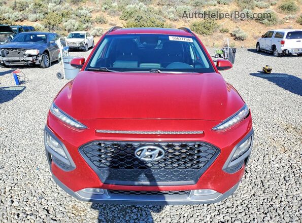 KM8K6CAA3LU472816 2020 HYUNDAI KONA Red Դիմացի տեսք