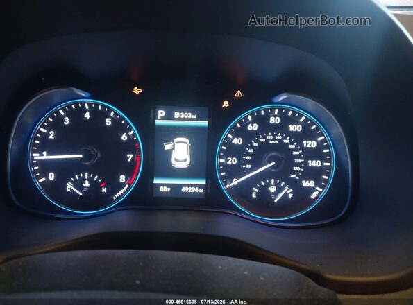 KM8K6CAA4MU706592 2021 HYUNDAI KONA Red Widok tylnych siedzeń
