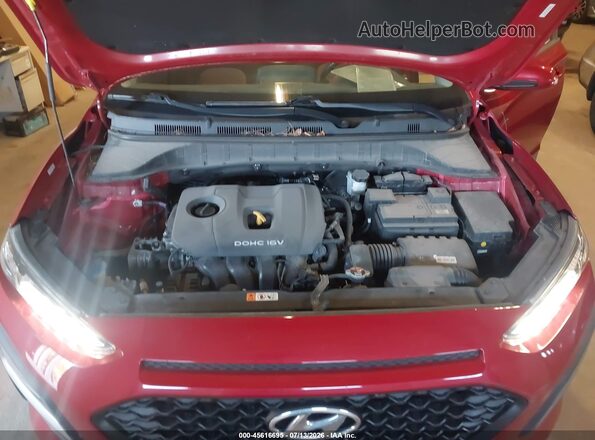 KM8K6CAA4MU706592 2021 HYUNDAI KONA Red Widok z tyłu