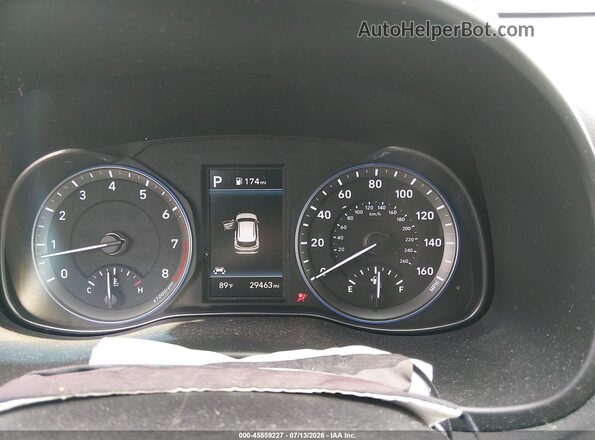 KM8K6CAA6MU678617 2021 HYUNDAI KONA Black უკანა სავარძლების ხედი