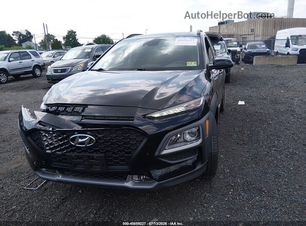 KM8K6CAA6MU678617 2021 HYUNDAI KONA Black წინა ხედი