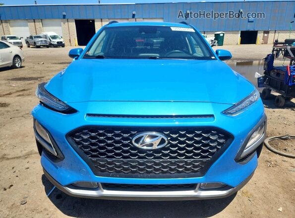 KM8K6CAA7LU482135 2020 HYUNDAI KONA Blue Вид спереду