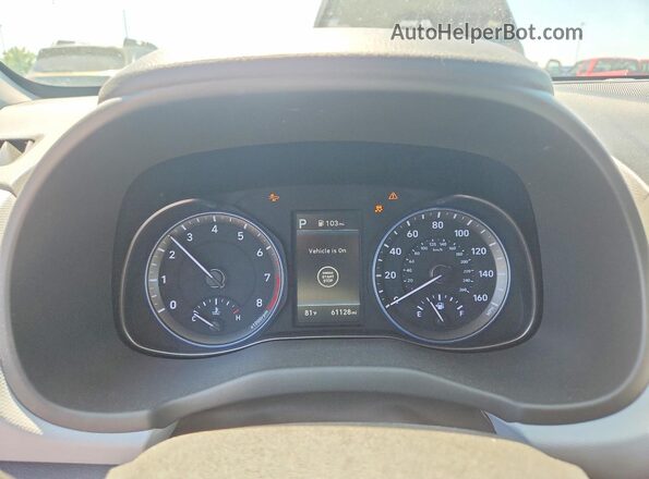 KM8K6CAA7LU482135 2020 HYUNDAI KONA Blue Вид щитка приладів